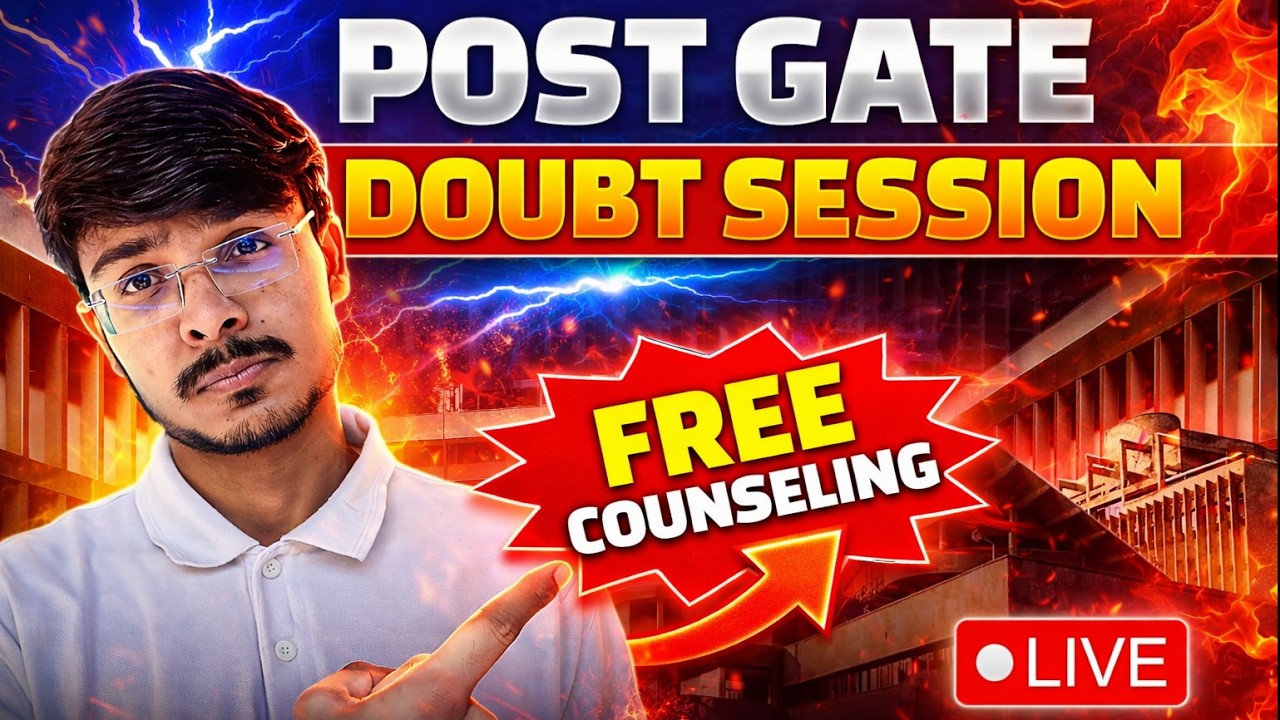 Post GATE 2026 Doubt Session | Free Zoom Counselling for All Aspirants | GATE 2026