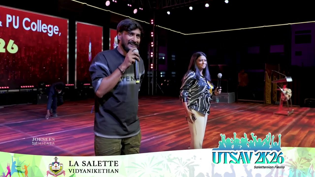 Comedy Show by Mr. Jaggappa and Smt. Sushmitha in La Salette Vidyanikethan Mardur