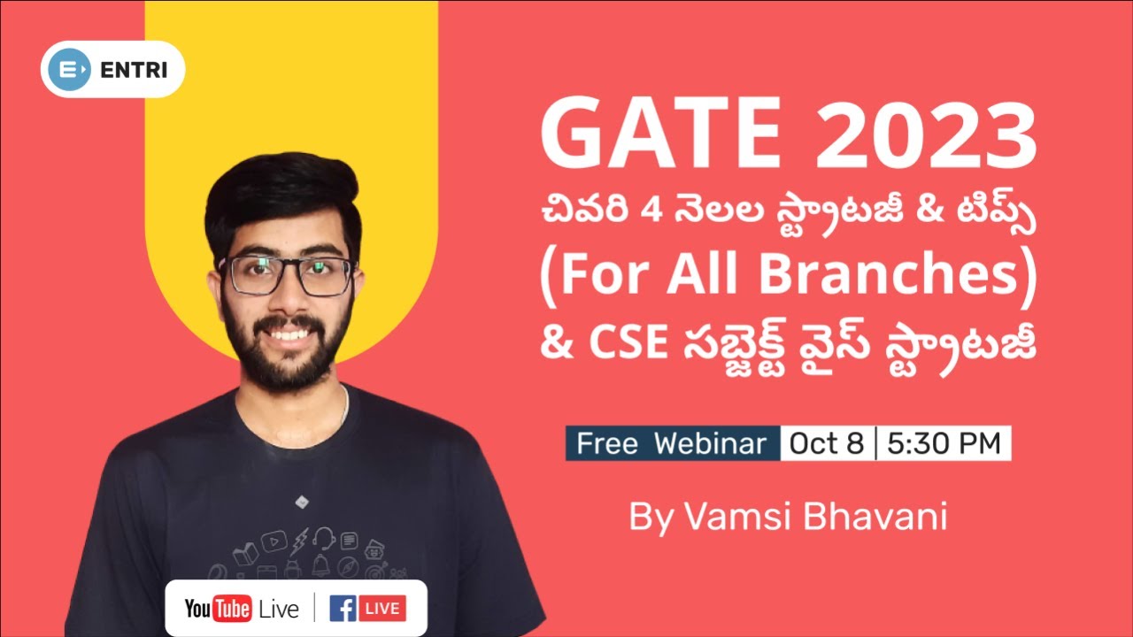 GATE 2023: Last 4 Months Strategy & Tips by Vamsi Bhavani | Live Q&A Session | CSE Special Strategy
