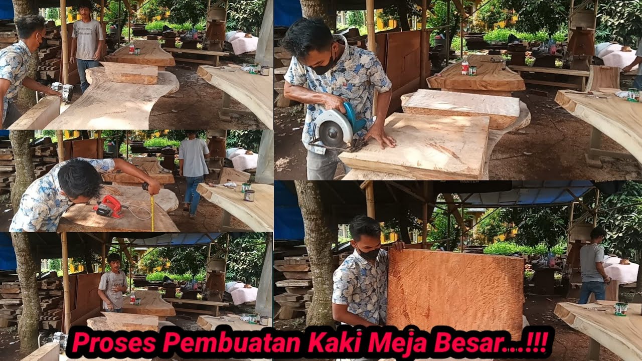 Proses Membuat Kaki Meja | Meja Trembesi.. !!YKM.7