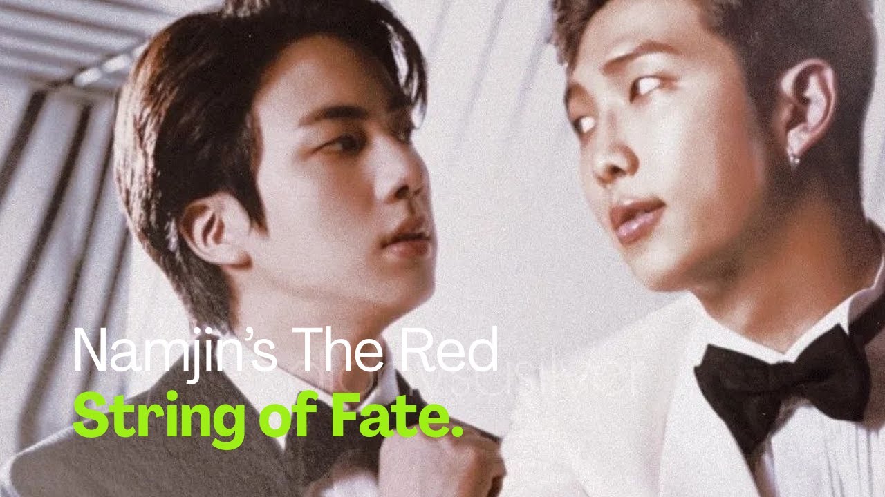 Namjin's red string of fate is so obvious, blink and you make miss it