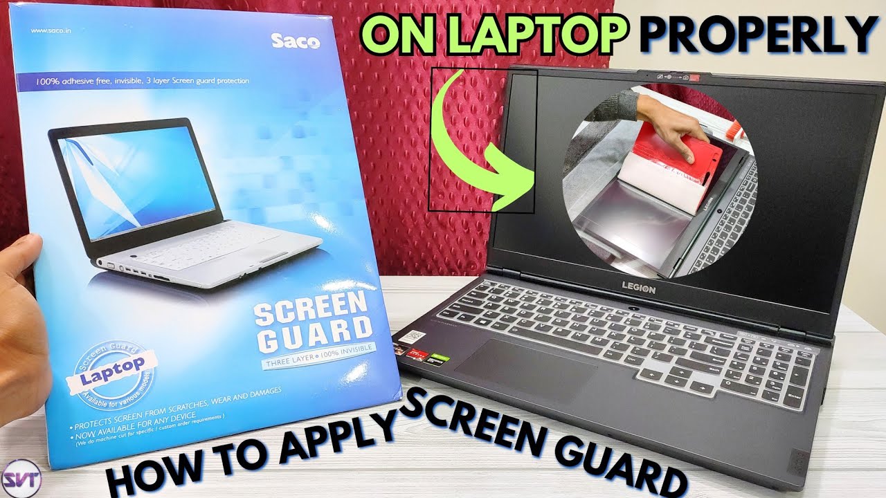Applying ANTIGLARE Screen Protector on Lenovo Legion 5 | Saco 15.6inch ANTIGLARE Screen Guard