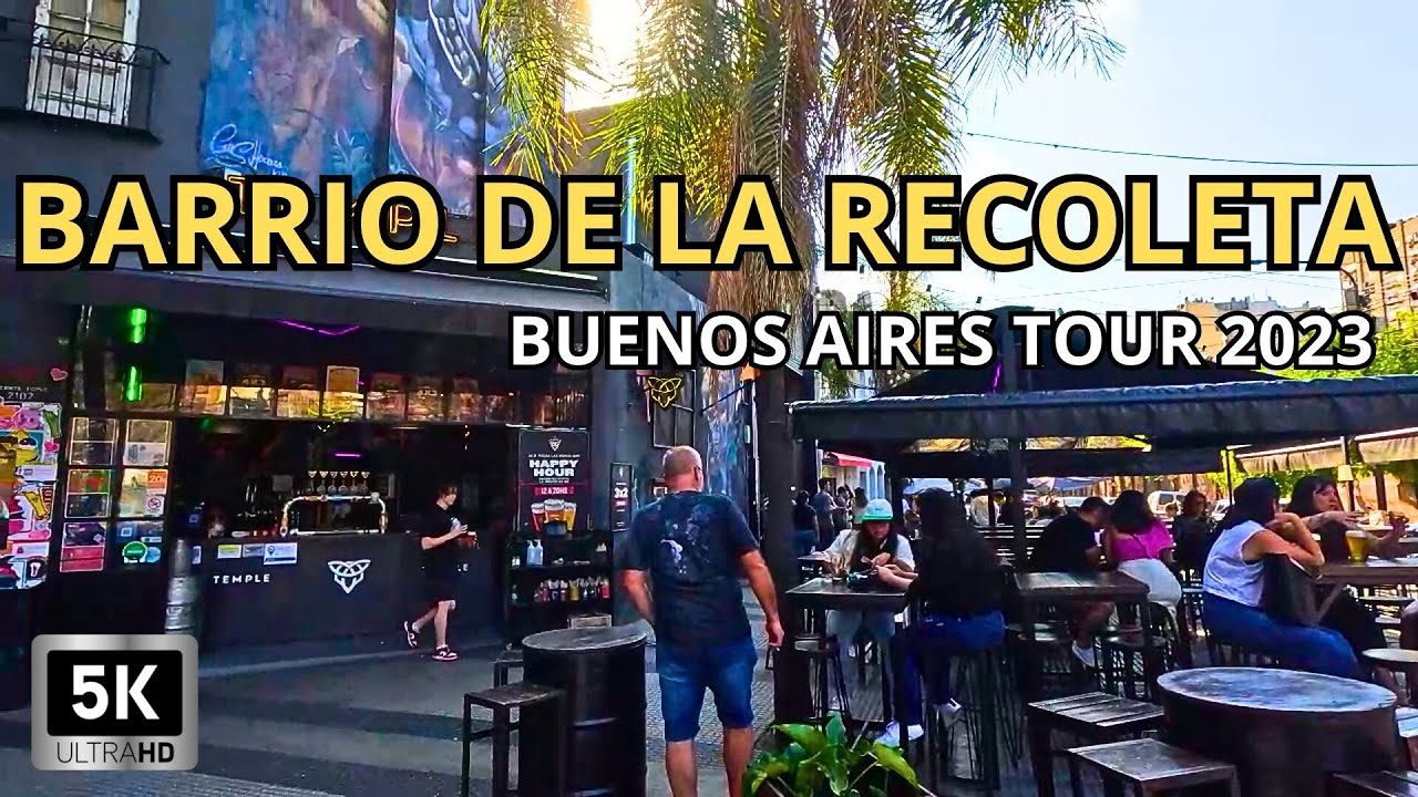 【5K】Recorriendo BARRIO DE LA RECOLETA | CIUDAD BUENOS AIRES | Walking Tour 2023