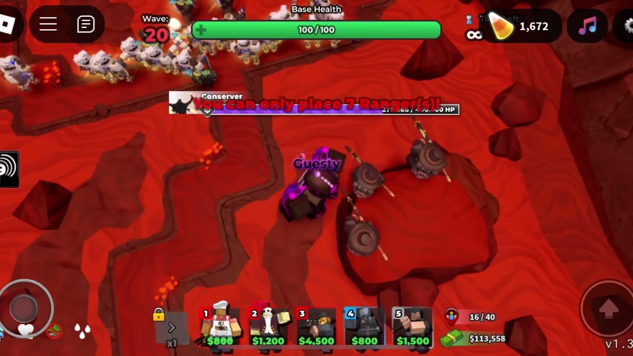 Beating the Conserver TDS Hexscape event Night 2 | Roblox Tower Defense Simulator