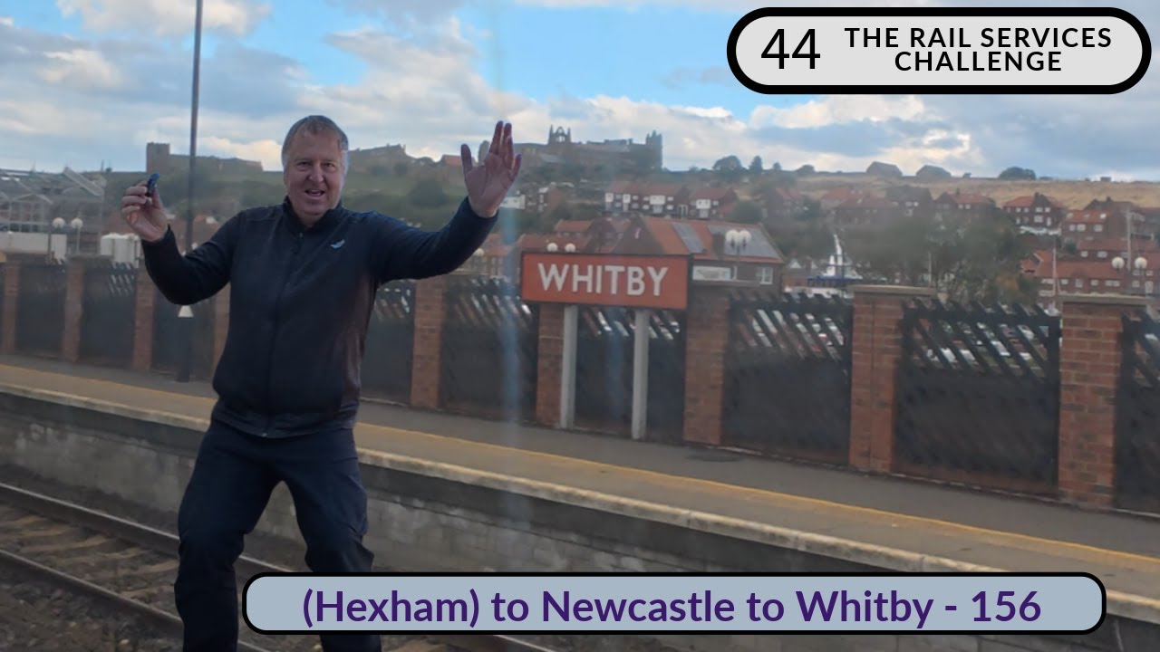 Hexham to Newcastle to Whitby by Northern trains | Class 156 |Railway Services Challenge 44
