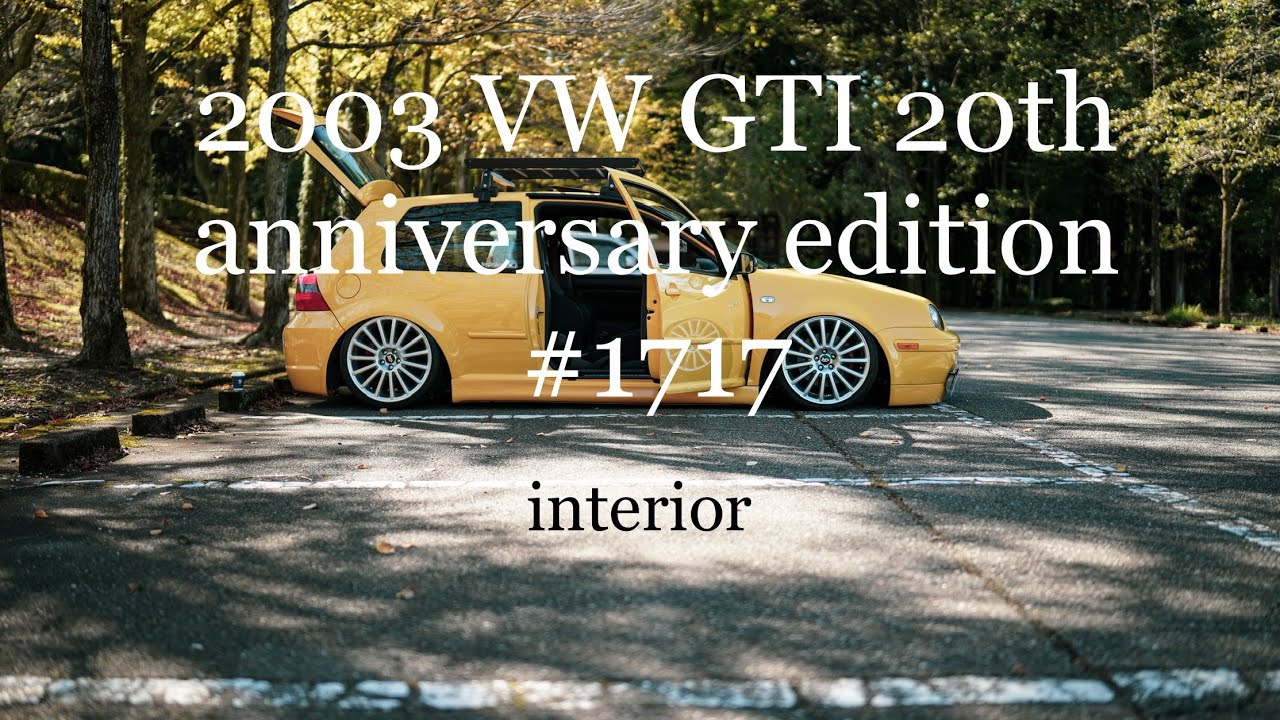 Introducing my 2003 VW GTI 20th anniversary edition #1717 interior