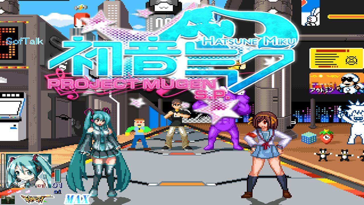 Miku Hatsune Vs Haruhi Suzumiya [QOB MUGEN]