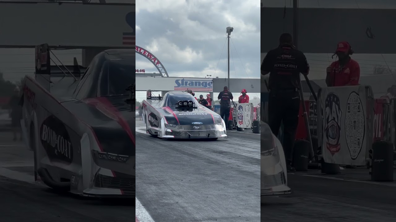 Nitro Funny Car burnout at the NHRA U.S. Nats #chadgreen #nhra #topfuel #dragracing