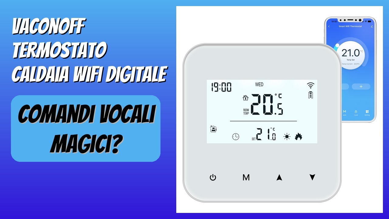 RECENSIONE (2026) : Vaconoff Termostato Caldaia Wifi Digitale. DETTAGLI