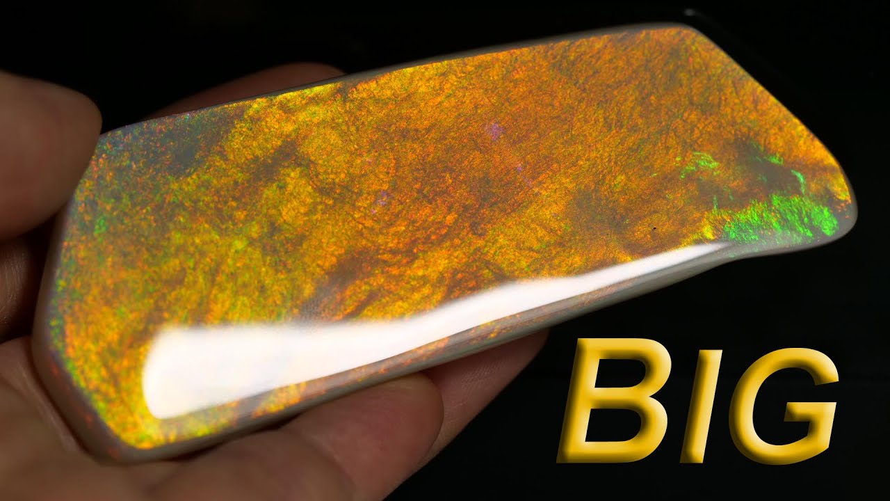 Large Mintabie Opal, Tricky to Polish, Satisfying Result