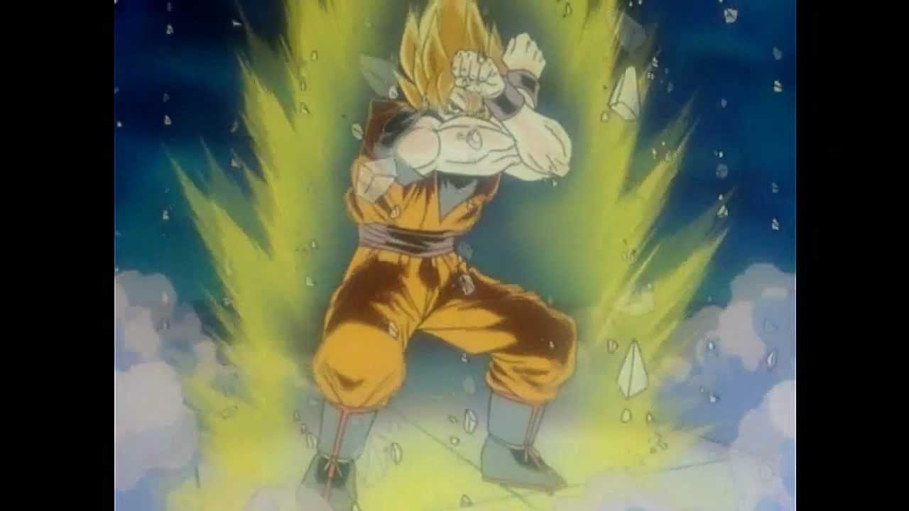 Goku Powers up to Ryu's theme.