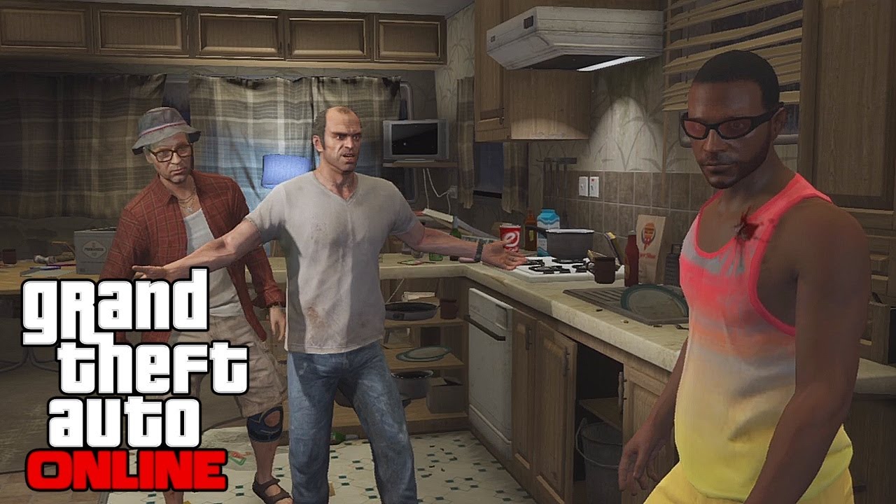 GTA 5 Online Multiplayer Gameplay - Meeting Trevor, Free Roam Bounty Hunting, and Missions