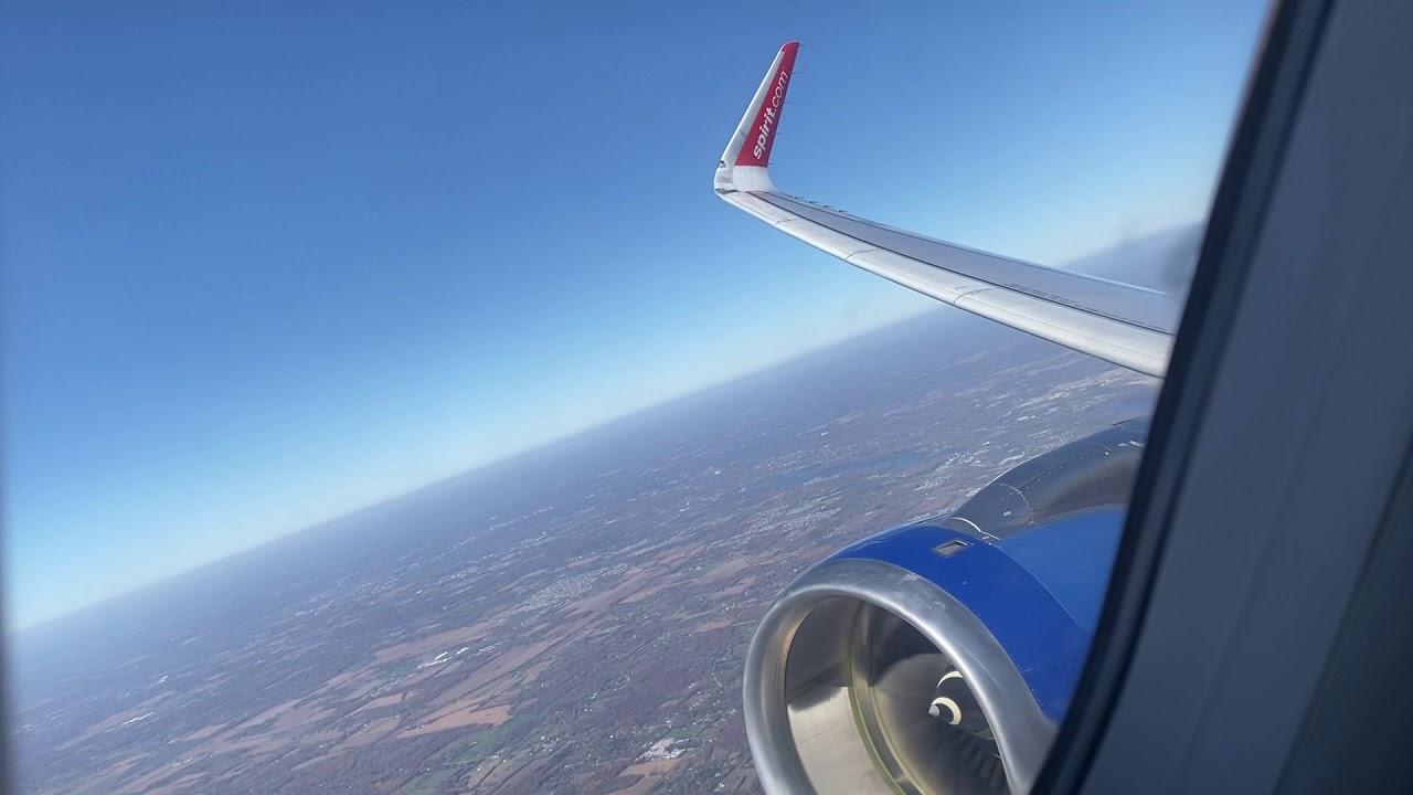 Spirit Airlines A320 Takeoff DTW | GREAT ENGINE SOUND