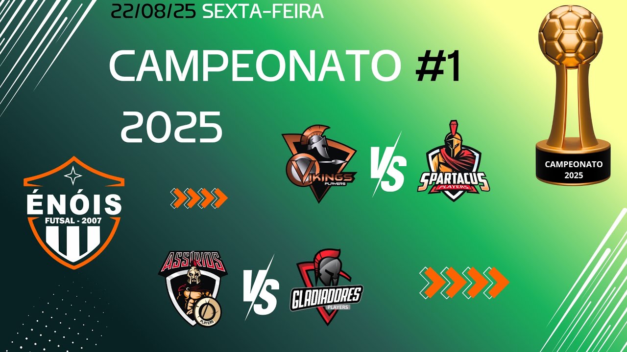 🔥⚽ CAMPEONATO 2025 #1 – REENCONTRO DE GIGANTES E DOMÍNIO ABSOLUTO! ⚽🔥