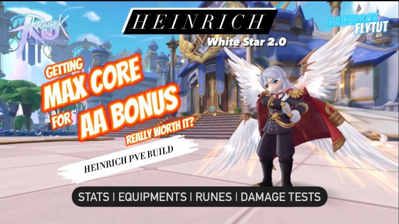 Ragnarok Mobile | Heinrich 2.0 (Max Core LV 7/7 PVE Build + Damage Tests) #RMCL #RagnarokM