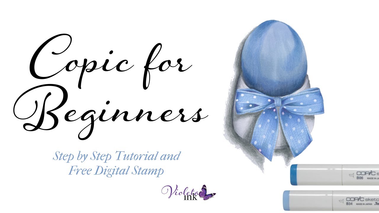 Copic Markers for Beginners Easter egg | Violeta-Ink.com