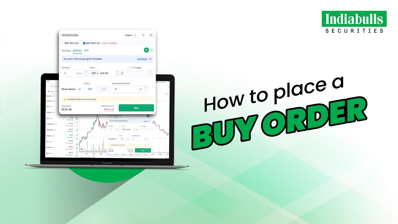 How to Place a Buy Order in Indiabulls Securities Limited - Web Application | Step-by-Step Guide