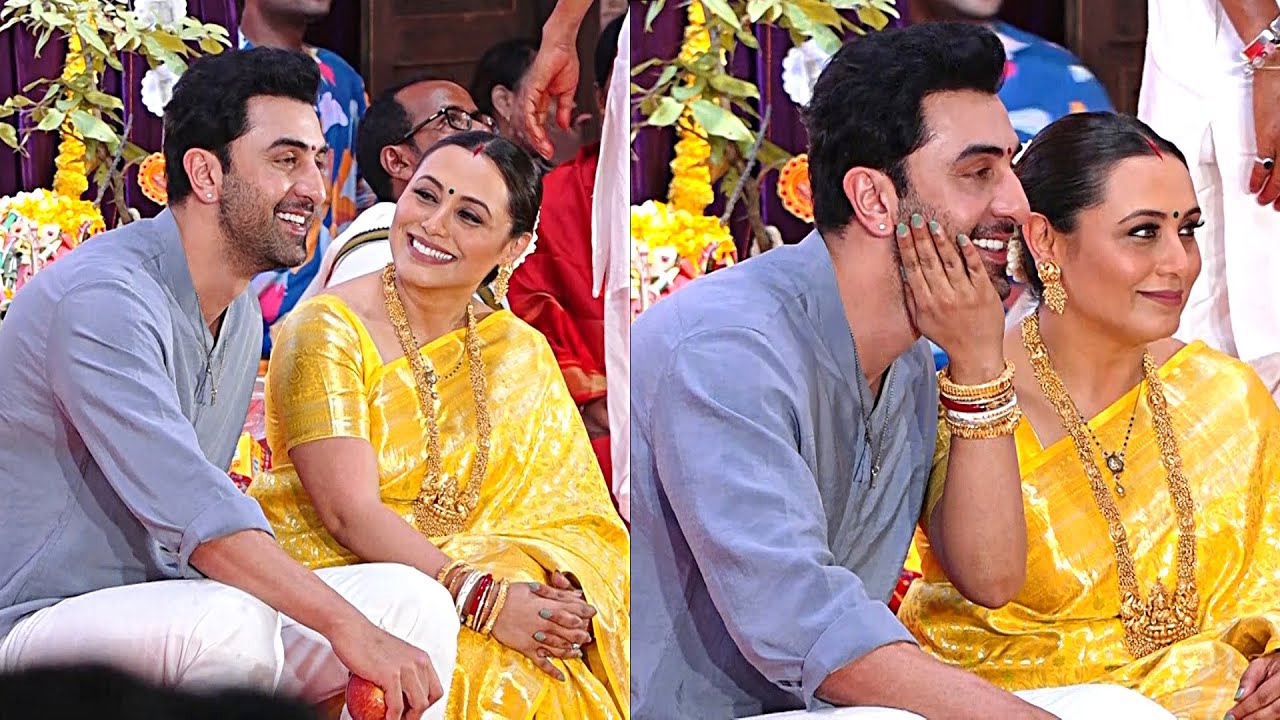 Ranbir Kapoor Participated In Durga Puja | Ranbir Kapoor And Rani Mukherjee Visuals | News Buzz
