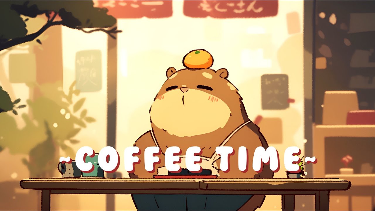 [Full Hour] Capybara Beat Station | Peaceful Beats for Studying & Relaxing 🦫 🎵 🌙