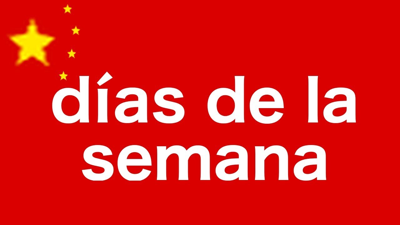 Días de la semana en chino - con frases - AprendeChinoMandarin.com