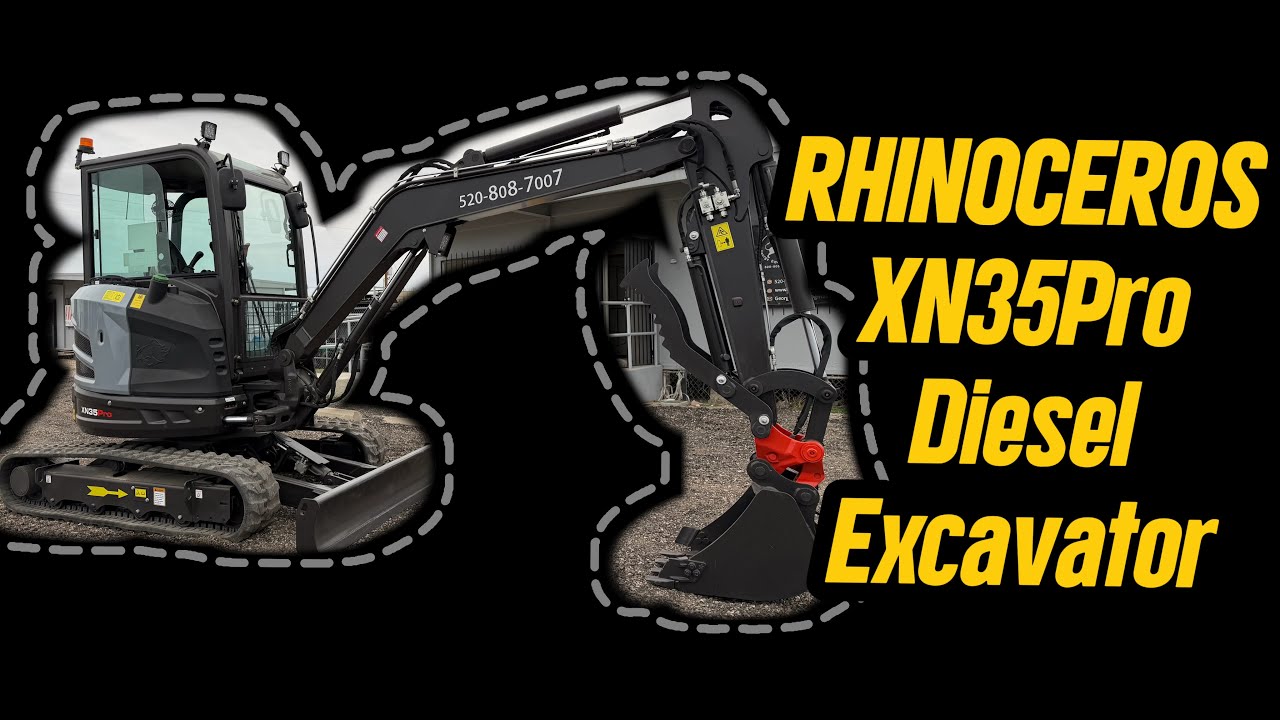 Мини-экскаватор Rhinoceros XN35 Pro 2026 года выпуска.