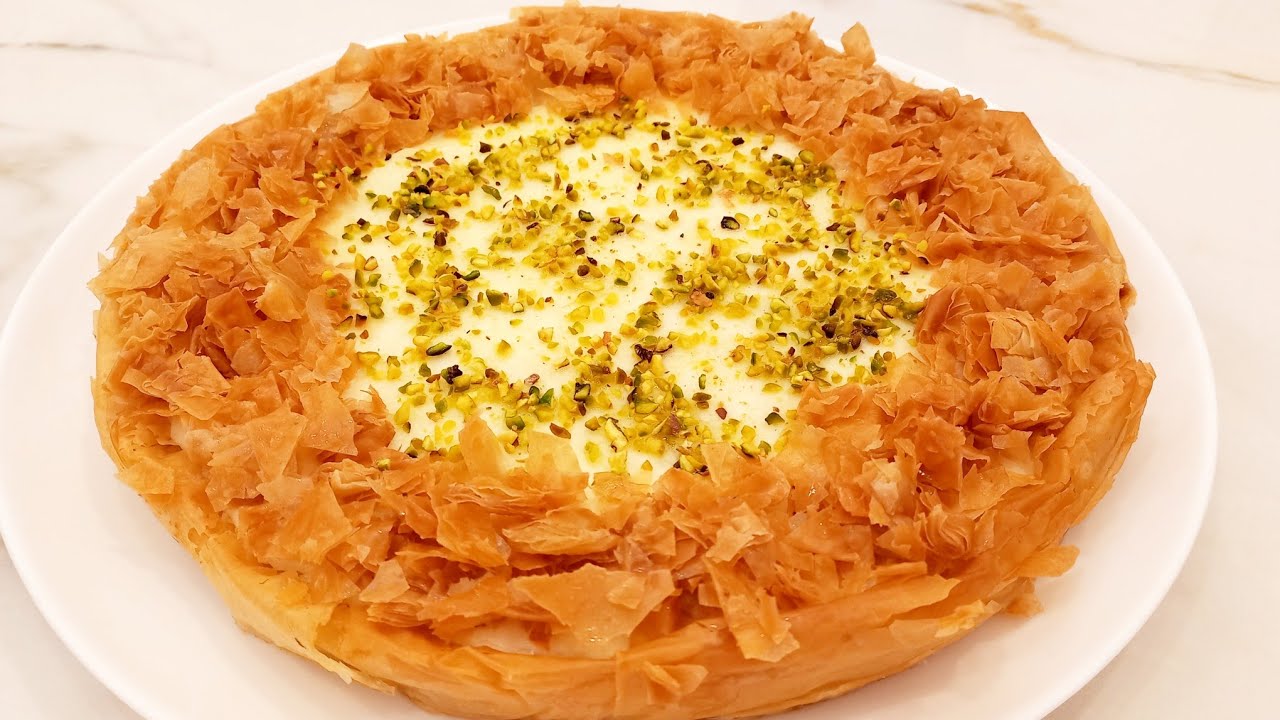 ابهريهم في رمضان🌙هيفتكروها من افخم حلواني/وصفة حلويات سهلة وسريعة /جلاش بالكريمة/بقلاوة/الجلاش الحلو