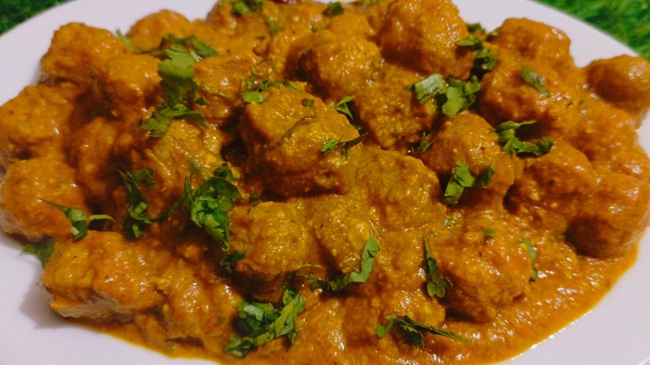 Easy and spicy soya meat recipe।‌ঝাল ঝোল সয়া মিট রেসিপি। Soya chunks। Soya nuggets।