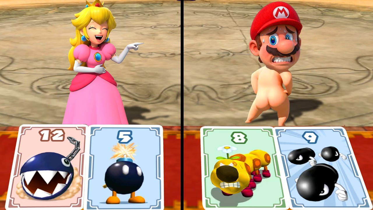 【マリオパーティシリーズ】 全デュエルミニゲーム集 ピーチ VS マリオ (CPU最強 たつじん)