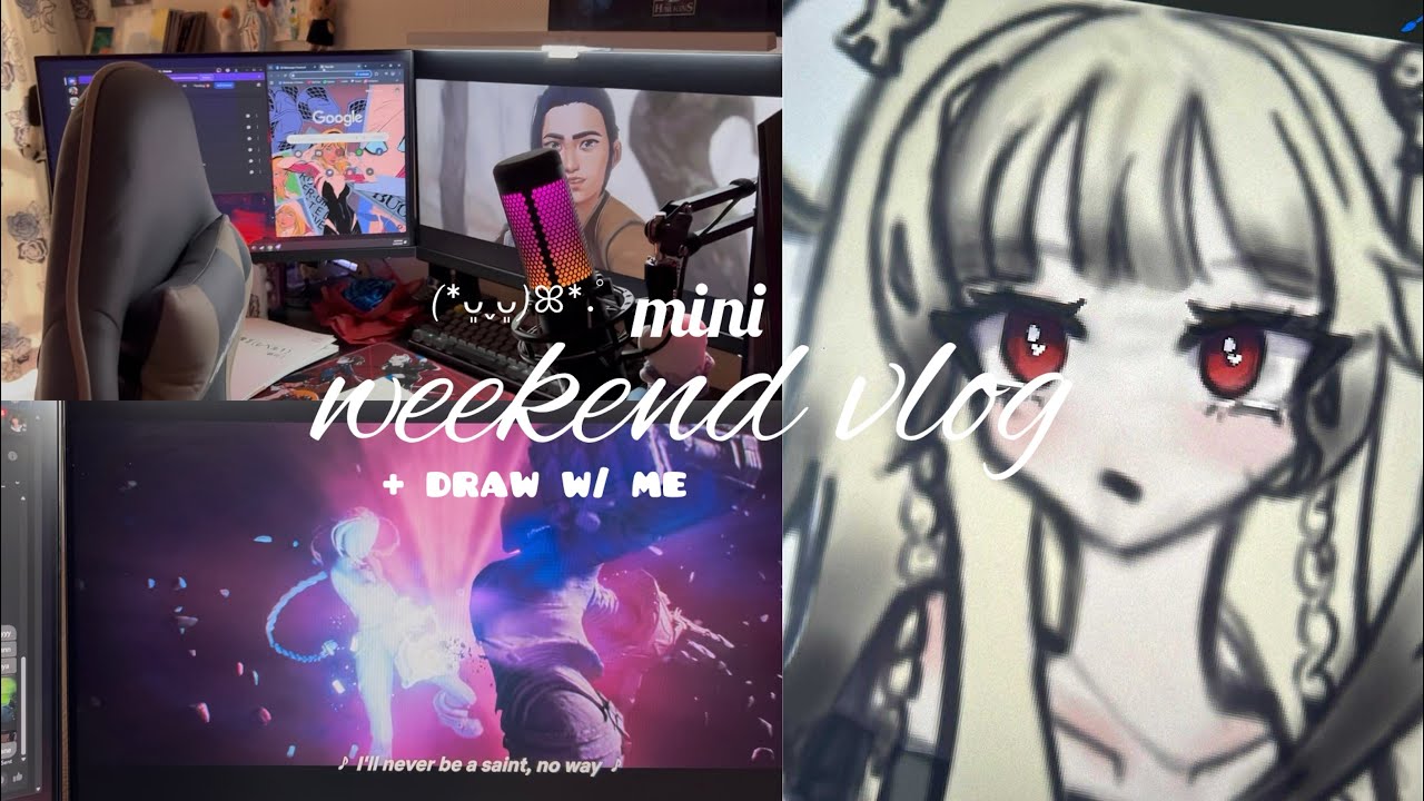 𐙚🧸ྀི weekend vlog + draw w/me ✮ gameplay