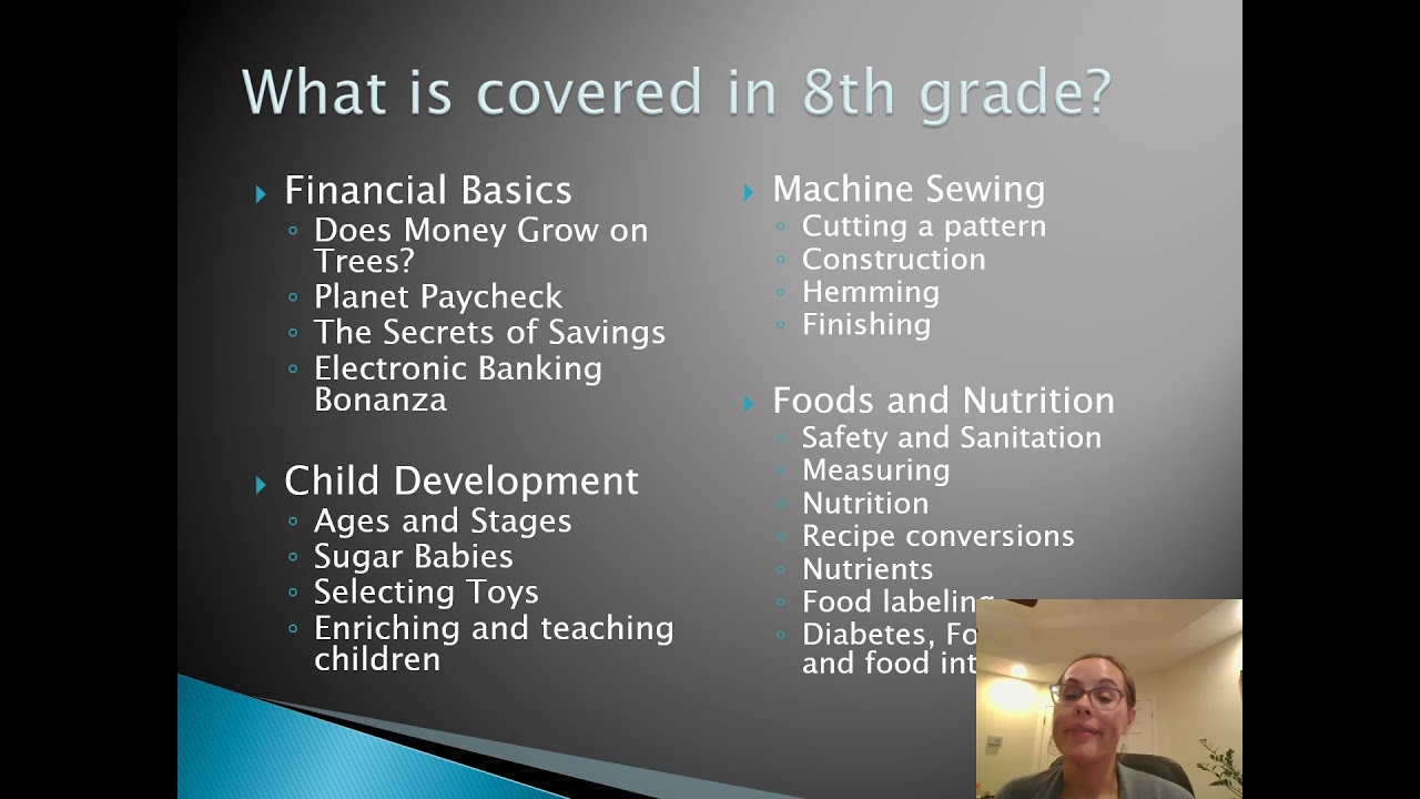 8th Grade Family and Consumer Science