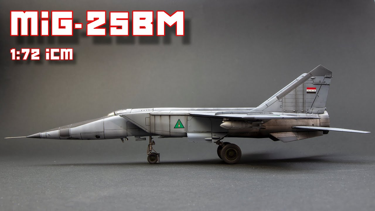 MiG-25 RB IRAQI AIR FORCE 1:72 ICM Full Video Build