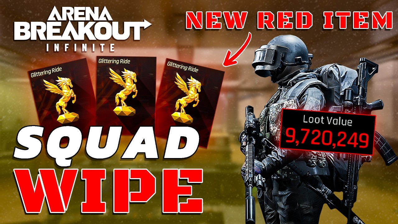 M110 vs Tier 6 Squad on Forbidden Airport – 3 Glittering Ride Red Items | Arena Breakout