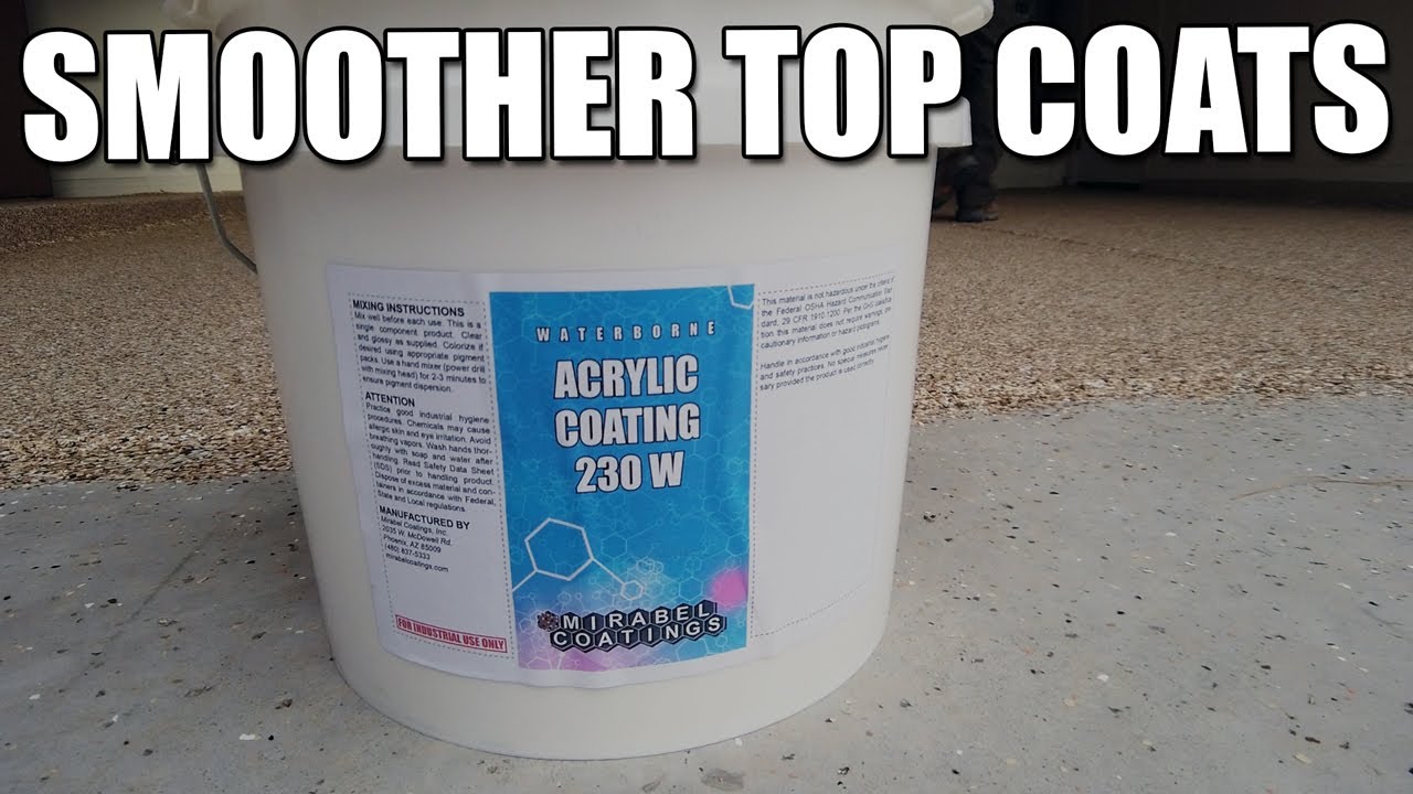 Chip & Flake Floor Sealer, Achieve Smoother Top Coats For Less $$$ - Acrylic Coating 230 W