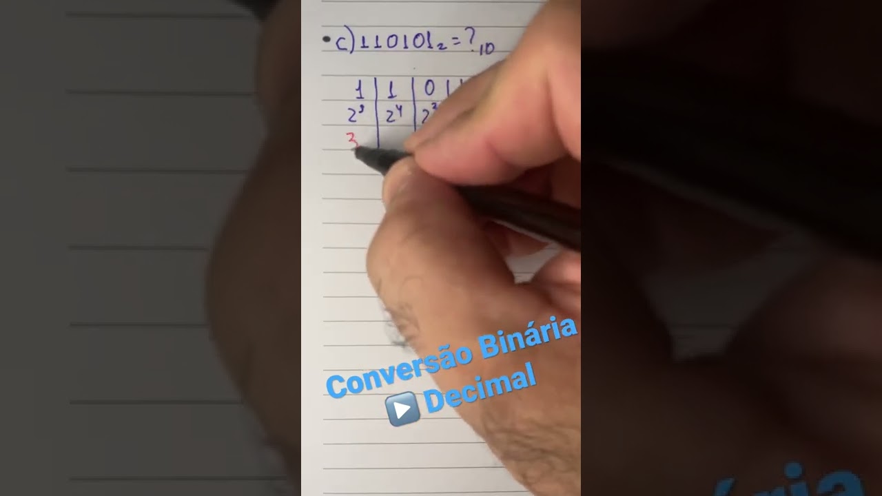 Convers&atilde;o Bin&aacute;ria ▶️ Decimal #electronic #circuitos #eletronica #eletronicadigital
