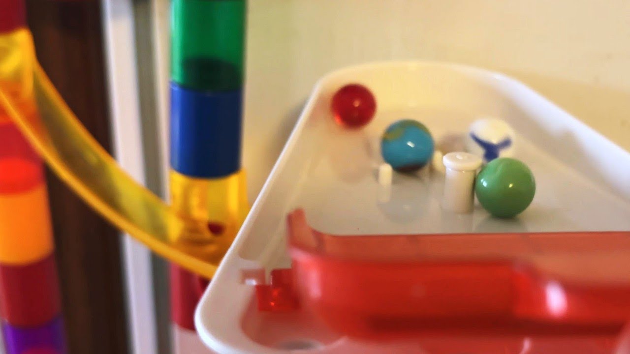 Which Marbles Reach the Target? -  Down the Stairs!