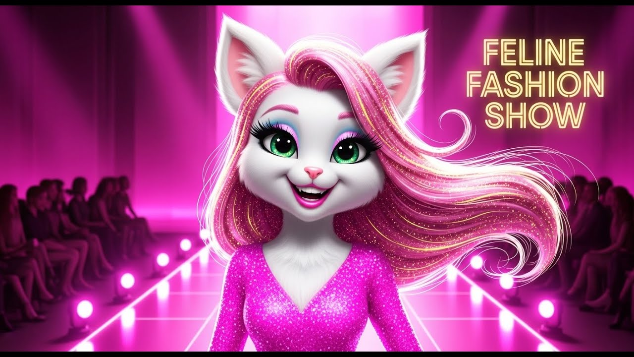 🎬 “Feline Fashion Show 🐾 | A Purr-fect Charity Event!  #cartoon #aicatvideo #aicats