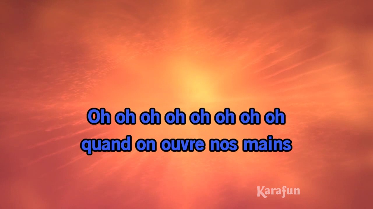 Karaoké Nos mains - Jean-Jacques Goldman *