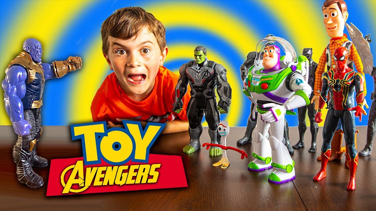 Buzz Joins The Avengers!! - Fun Toy Story 4 Kids Parody