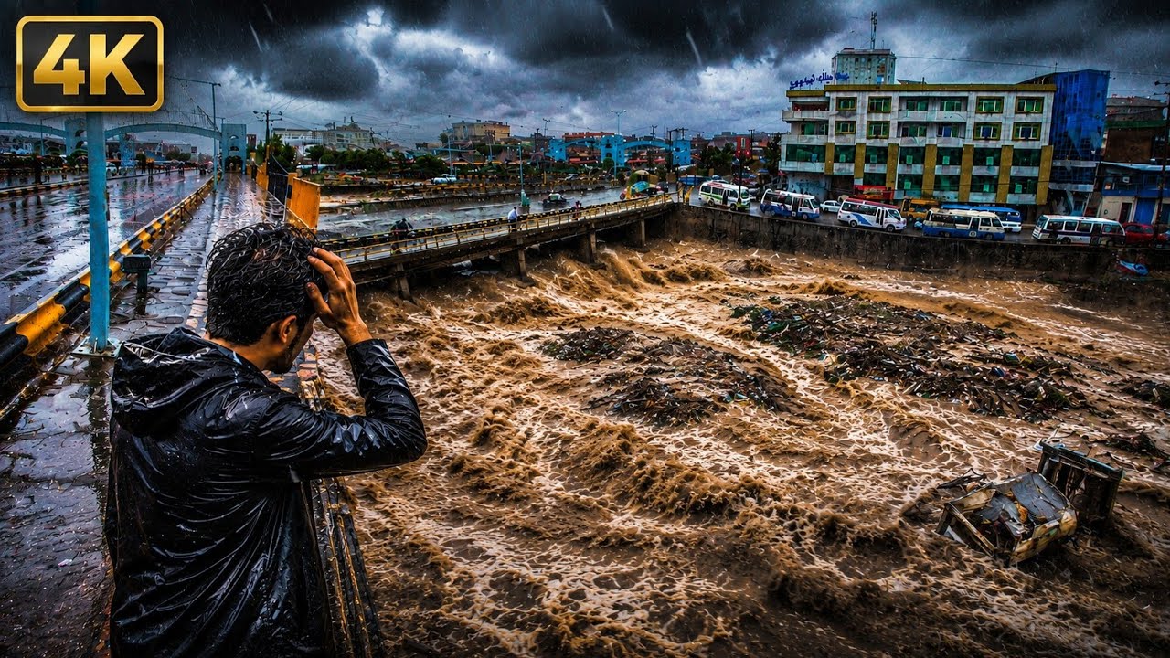 🌧️ Kabul Flood 2026 &mdash; 4K &mdash; Heavy Rain & Flash Flood in Kot-e-Sangi, Afghanistan
