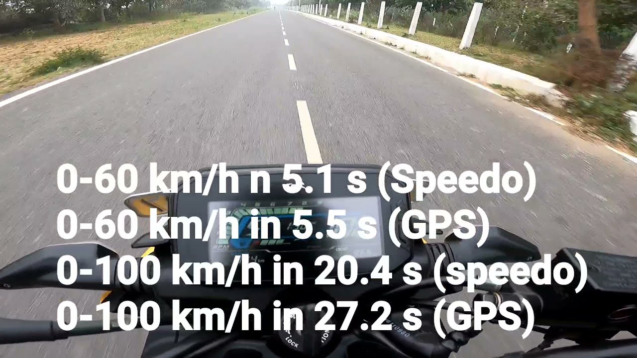 TVS Raider ACCELERATION & BRAKING | 0-100 & 80-0 km/h