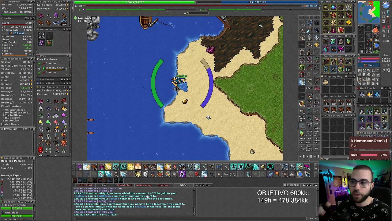 [TIBIA] RP:1430+ ULTIMOS DIRECTOS EN YOUTUBE, APOYEN EN KICK!!!!