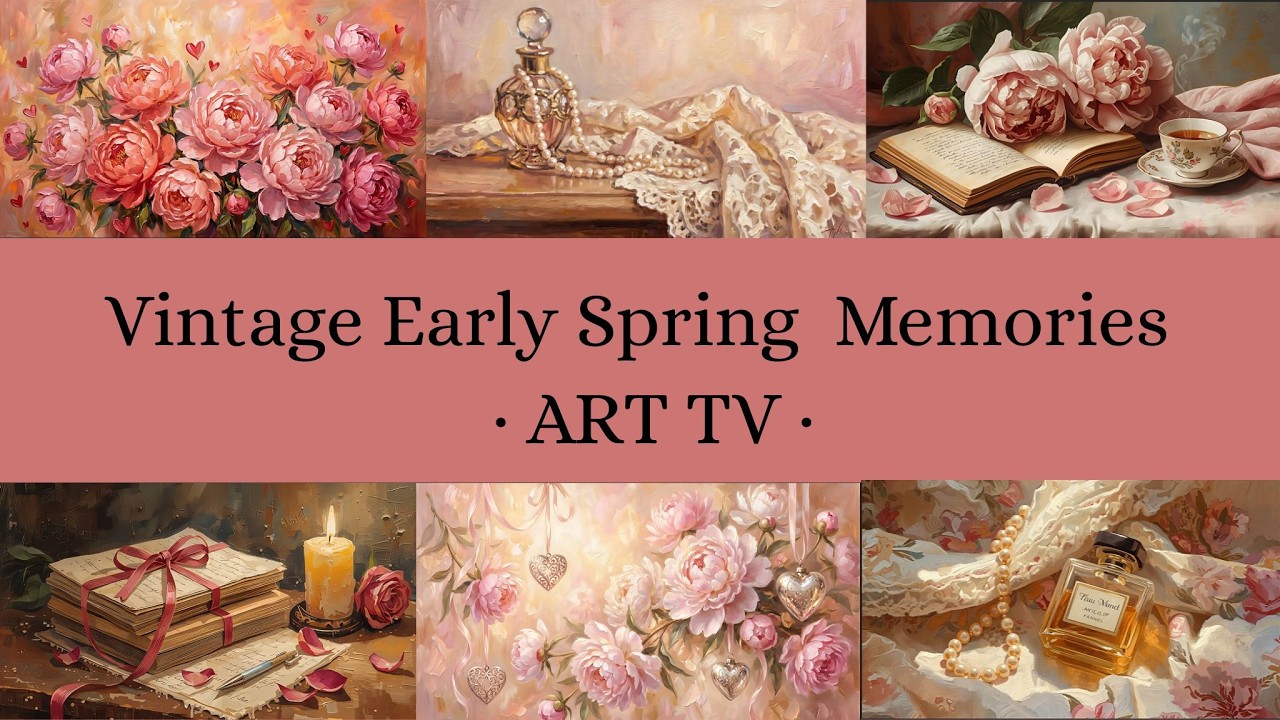 Vintage Frame 4K TV Art | Romantic Early Spring Memories | Cozy Retro Screensaver
