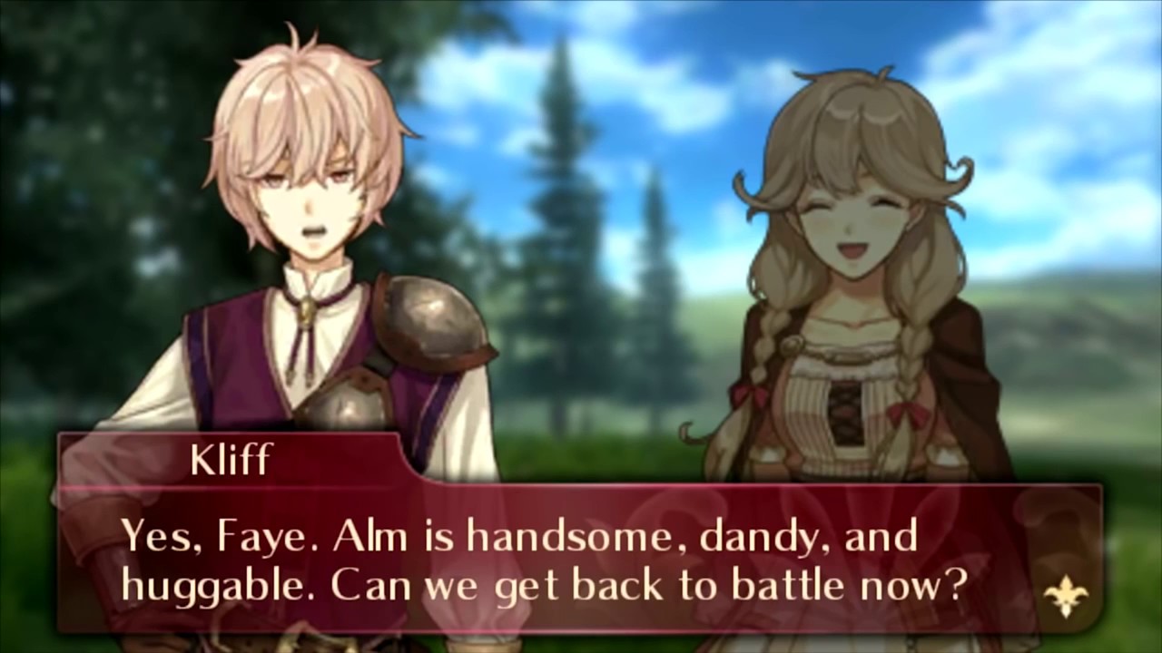 (Fire Emblem Echoes: Shadows of Valentia) Kliff & Faye C-A Custom Support (Fandub)