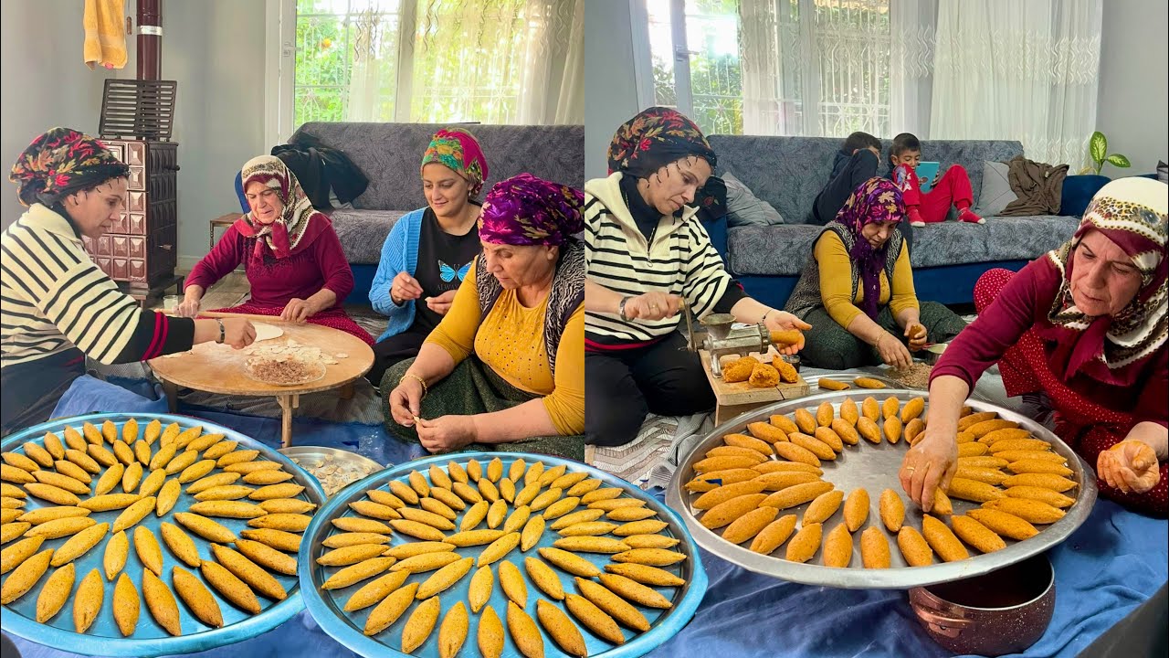 YEMEK DAVETİ 😍 HALAM İLE ANNEM TEPSİ TEPSİ YAPTIĞI GİBİ BİTİYOR 💫 NEFİS TARİF Akşam Yemeği