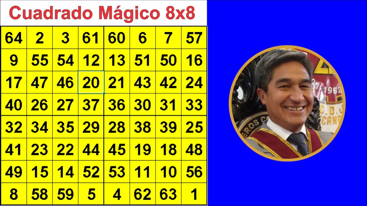 Cuadrado Mágico de 8x8 - FÁCIL