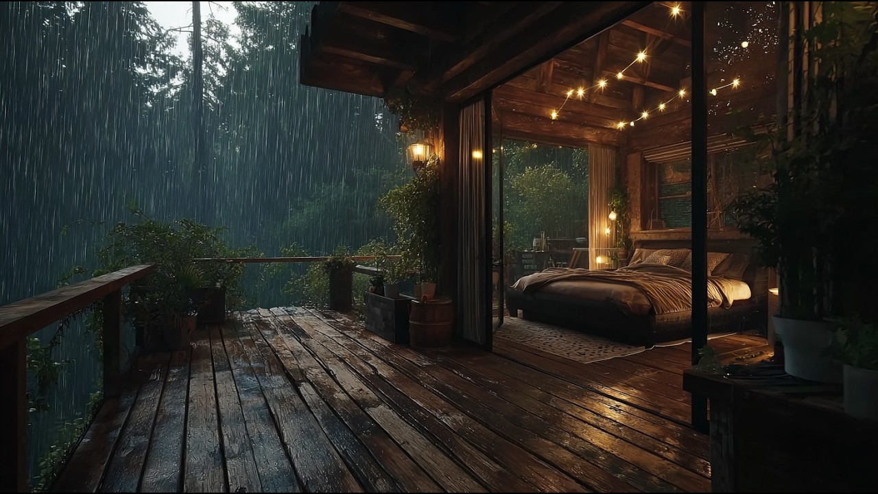 NO ADS | Relaxing Piano and Rain Sounds for Deep Sleep | Calm Background Music for Studying