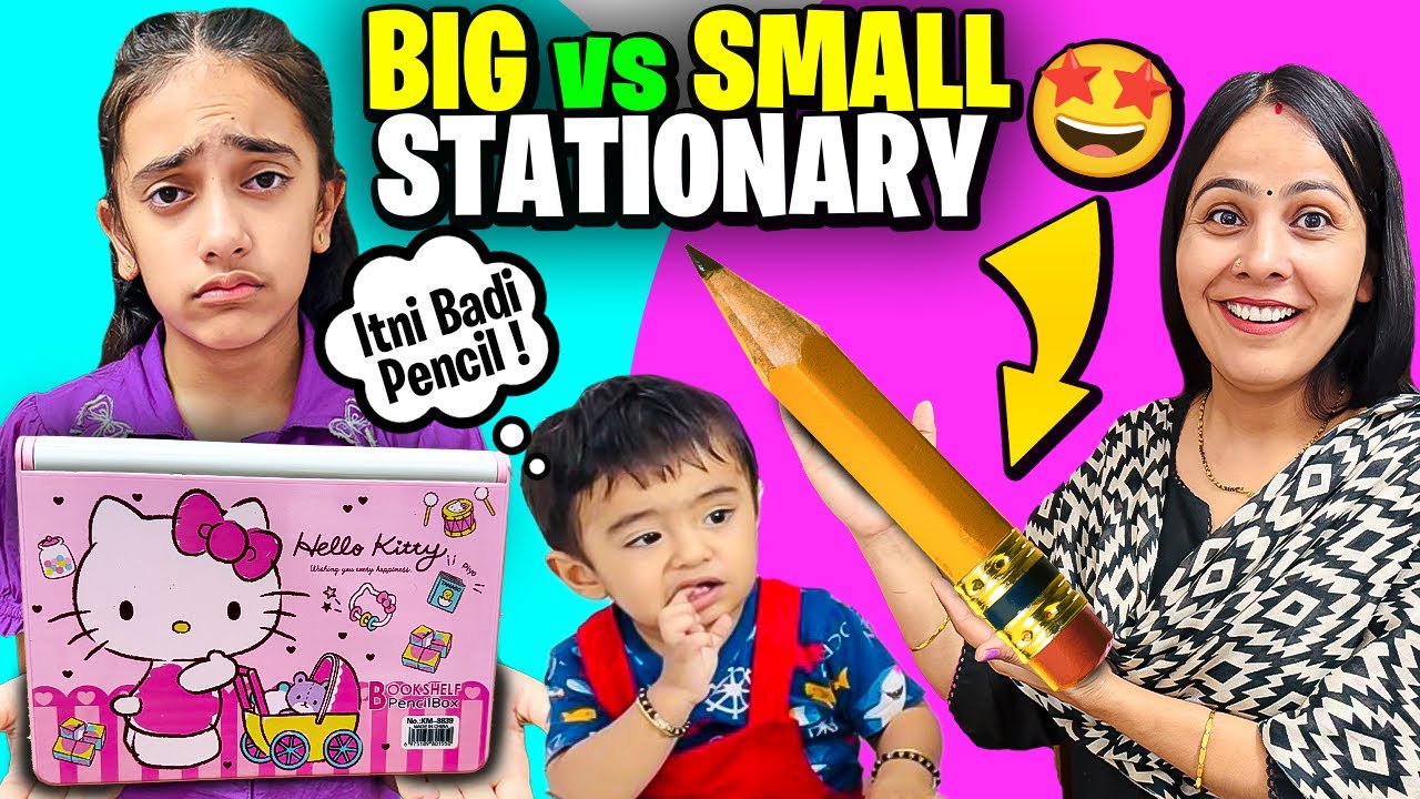 STATIONERY CHALLENGE✏️👝 | So Many UNIQUE STATIONARY✏️👝 | BIG vs SMALL |@SamayraNarulaOfficial​