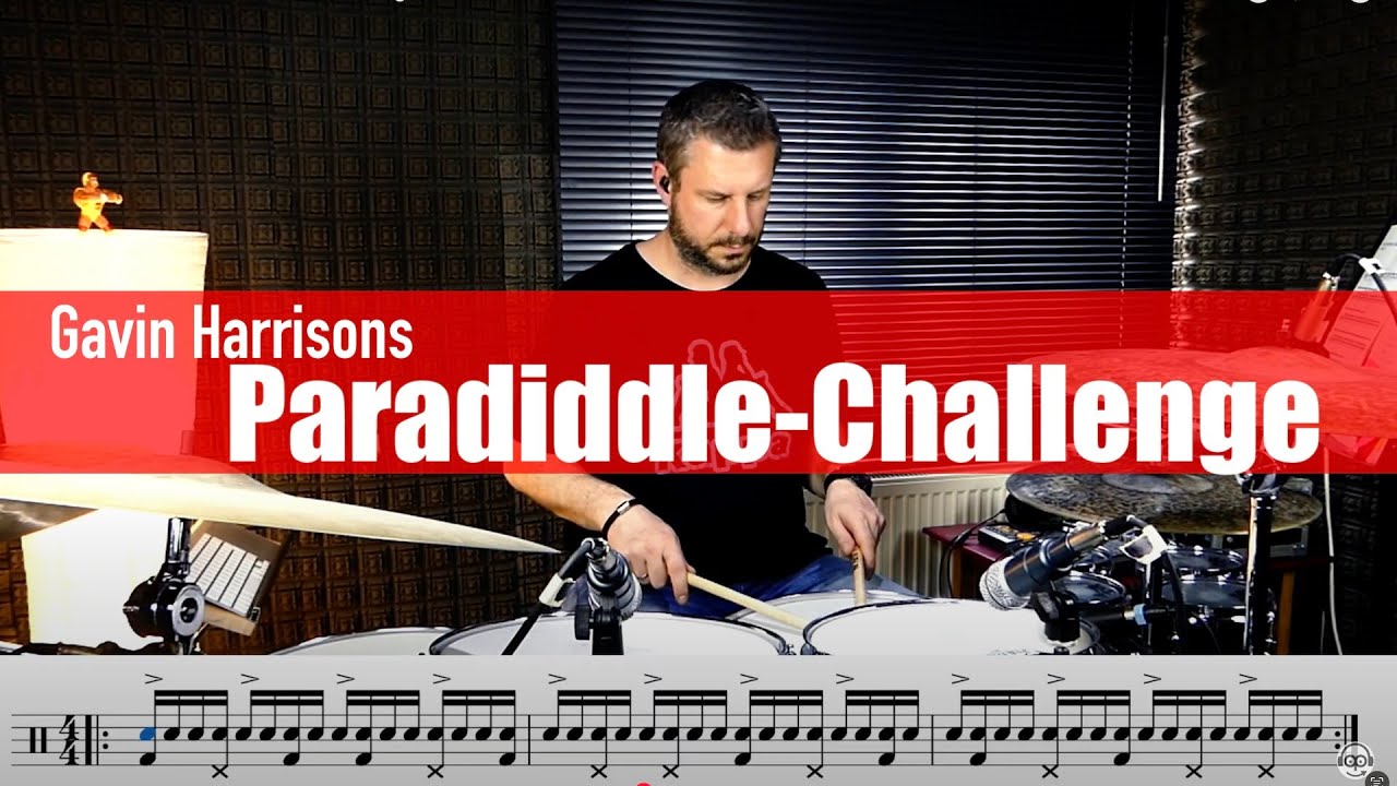 5 neue Ideen zur Paradiddle-Challenge von Gavin Harrison (mit PDF-Notation)