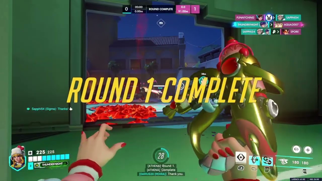 overwatch but I did my support placements