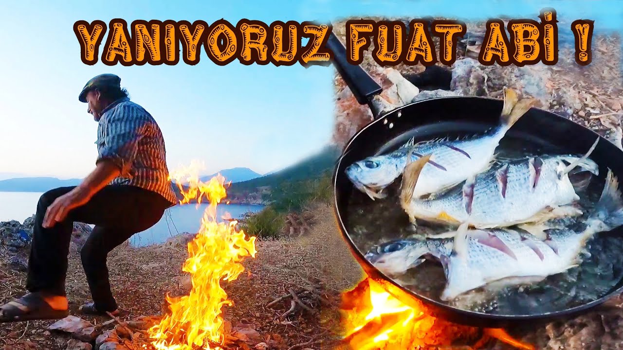 Odun Ateşinde ''BALIK KEYFİ'' Böyle Yapılır !! Melanur Tutma Teknikleri (Karadan ve Yüzerek) BL 161